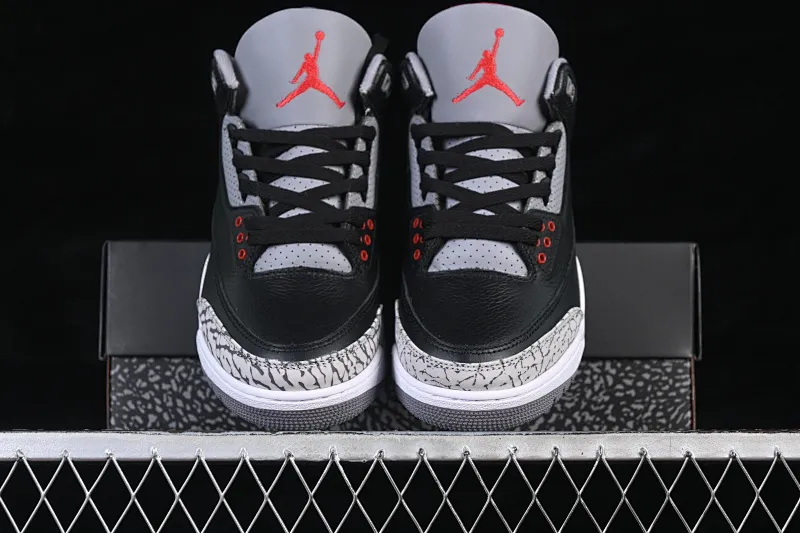 All categories Air Jordan Jordan series basketball shoes Air Jordan 3 TG version Air Jordan 3 "Black Cement" AJ3 Jordan 3 first year black cement DN3707-010